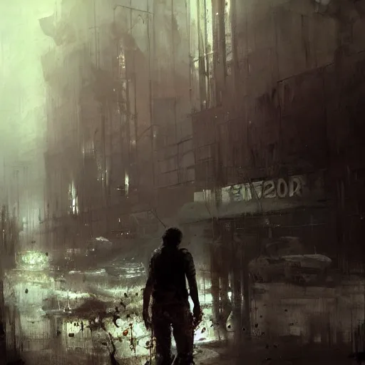Image similar to the last of us zombie concept art by jeremy mann