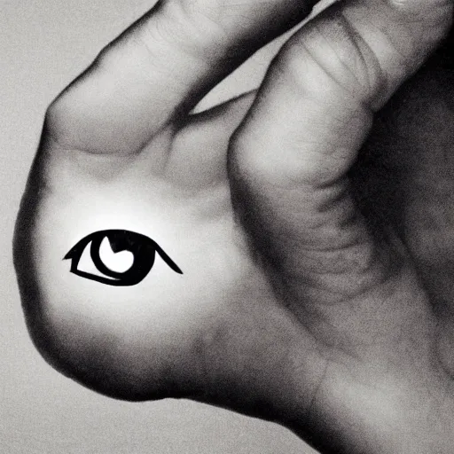 Image similar to a hand with an eye