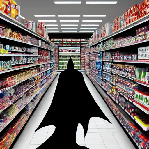 Prompt: Batman In a target buying groceries, HD, high resolution, hyper realistic, 4k, intricate detail