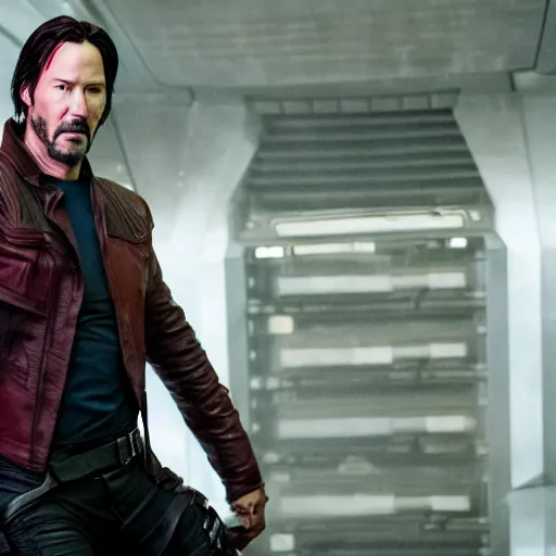 Image similar to Keanu Reeves Guardians of the Galaxy