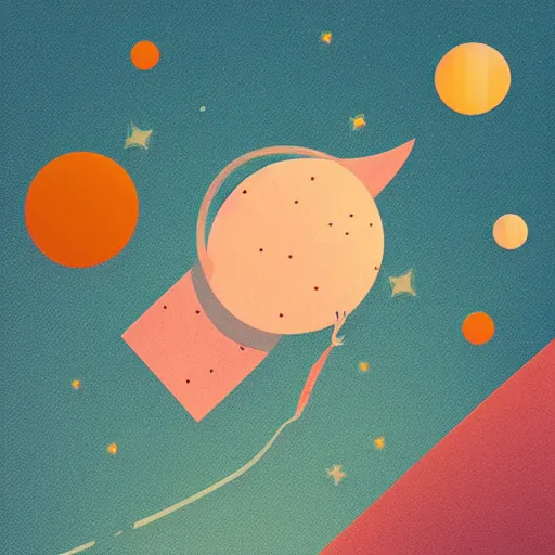 Image similar to a woman floating in space by kidmograph and minna sundberg and james gilleard