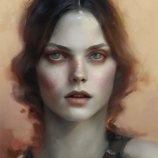 Image similar to beautiful young woman, 1 9 2 0 s, high detail, dramatic light, digital art, dark, painted by seb mckinnon and greg rutkowski, trending on artstation