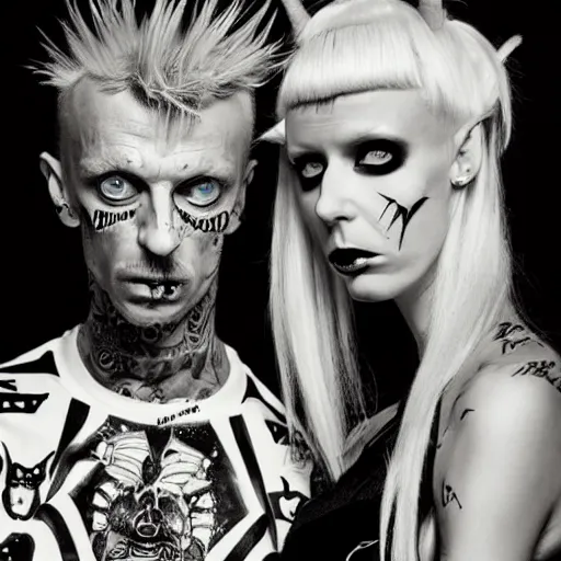 Image similar to zeff art, die antwoord