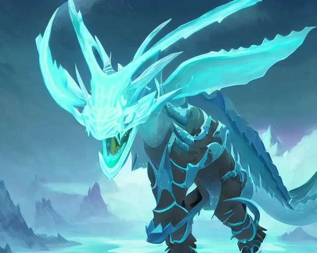 Image similar to ice dragon vector minimalist warcraft, loftis, cory behance hd by jesper ejsing, by rhads, makoto shinkai and lois van baarle, ilya kuvshinov, rossdraws global illumination