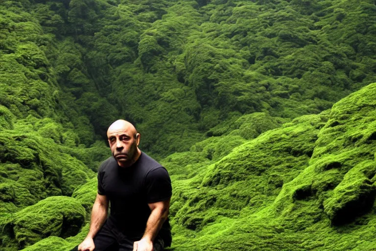 Prompt: joe rogan in green hell