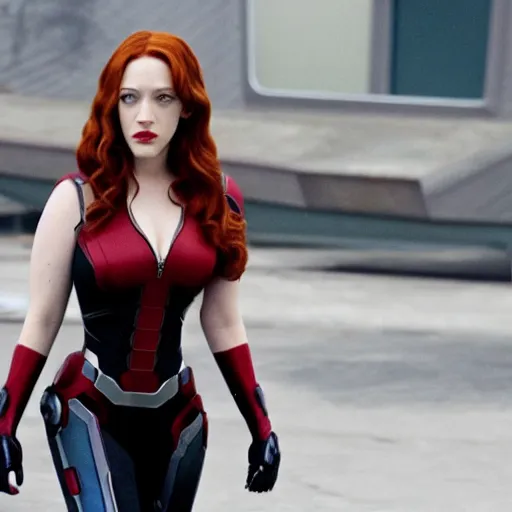 Image similar to a still of kat dennings as black widow in iron man 2 ( 2 0 1 0 )