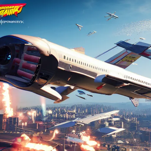 Image similar to microsoft flight simulator for cyberpunk 2077.