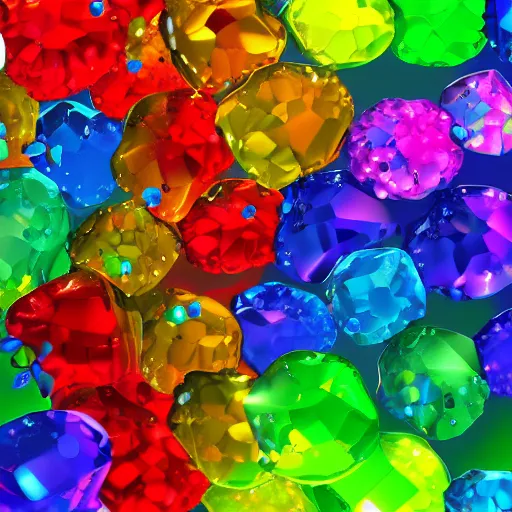 Prompt: multicolored crystals, growing, exploding, bright, colorful, photorealistic, ultra detailed, reflections, rainbow, 4 k