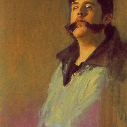 Image similar to chandler from friends by ilya repin