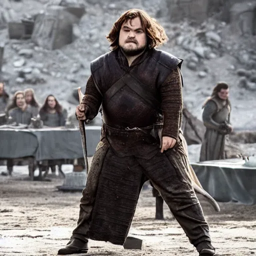 Image similar to jack black in game of thrones