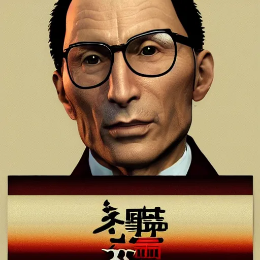 Prompt: Enrico Letta in Yakuza videogame, artwork trending on artstation, digital art, 8k