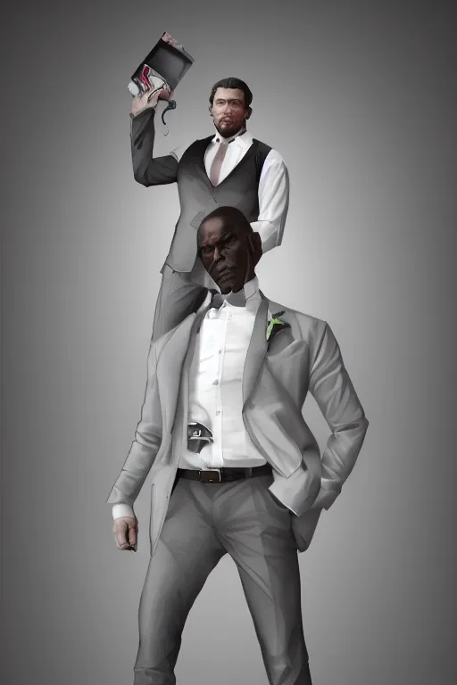 Image similar to portrait of a professional monkey!!!!!!! in a suit, ceo, studio lighting, 3 / 4 view, majestic pose, corporate business, trending on artstation, artgerm, cgsociety