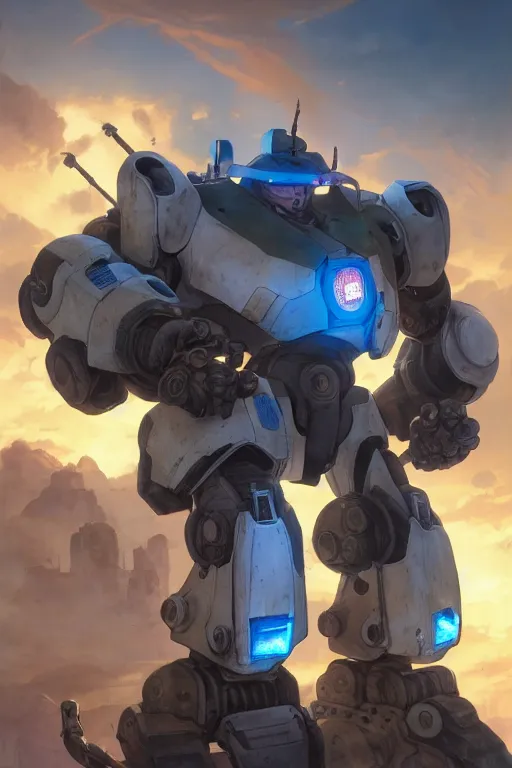 Image similar to mechwarrior 5 : mercenaries mech megaman transformer robot boss tank engine game octane render, 4 k, hd 2 0 2 2 3 d cgi rtx hdr style chrome reflexion glow fanart jesper ejsing, by rhads, makoto shinkai borderlands and by feng zhu rossdraws artstation by digital cinematic pixar and disney unreal zbrush central hardmesh