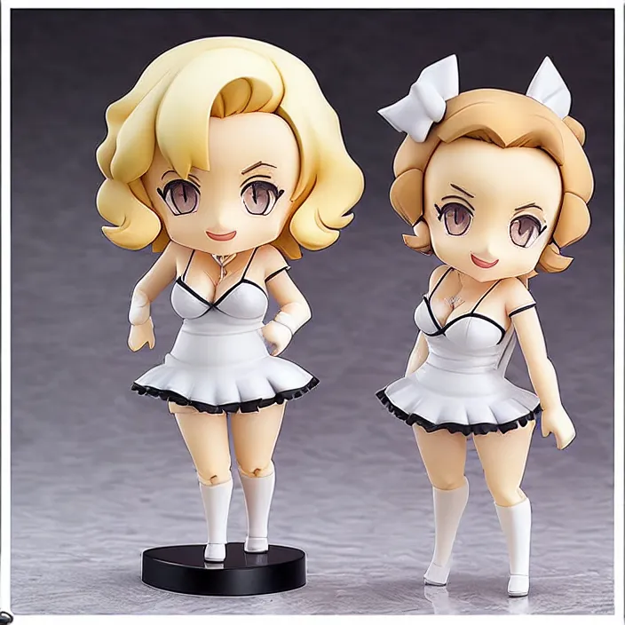 Image similar to [Marilyn Monroe], An anime Nendoroid of [Marilyn Monroe], figurine, detailed product photo