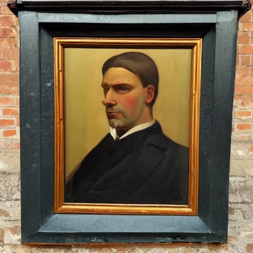 Image similar to painting of a man by Portobello Da Flinci
