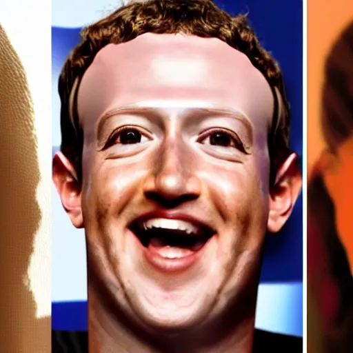 Image similar to mark zuckerberg face on ariana grande, deep fake