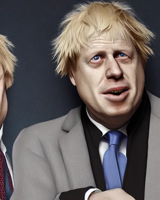 Image similar to boris johnson is argus filch, octane render, hyperrealistic face, photorealistic render