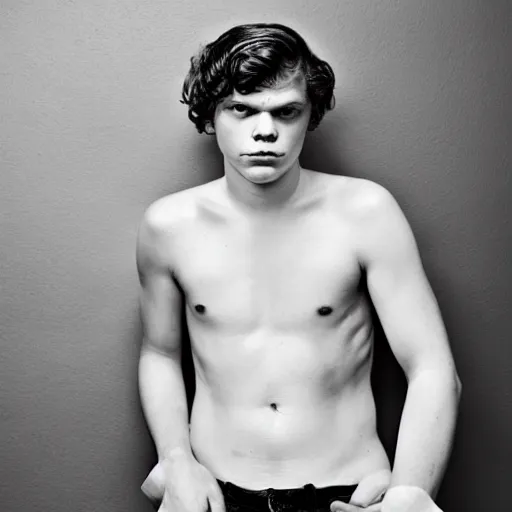 Prompt: actor evan peters photographed by edward weston