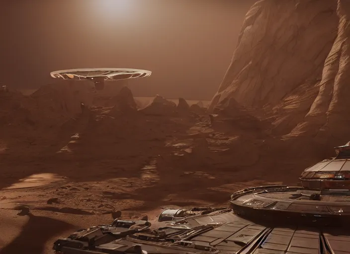 Image similar to a movie still from the 2020 space opera movie called when Stargate, after effects, computer CGI, cinematic, maya render, octane