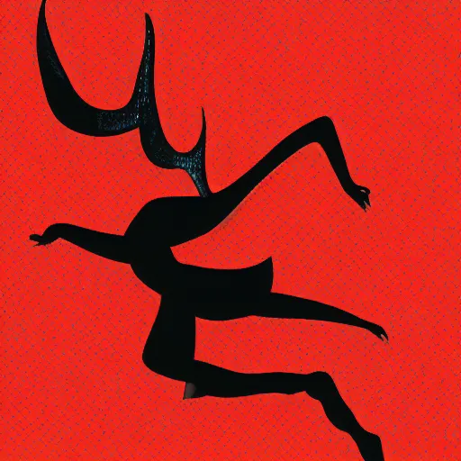 Image similar to the devil dancing, digital art