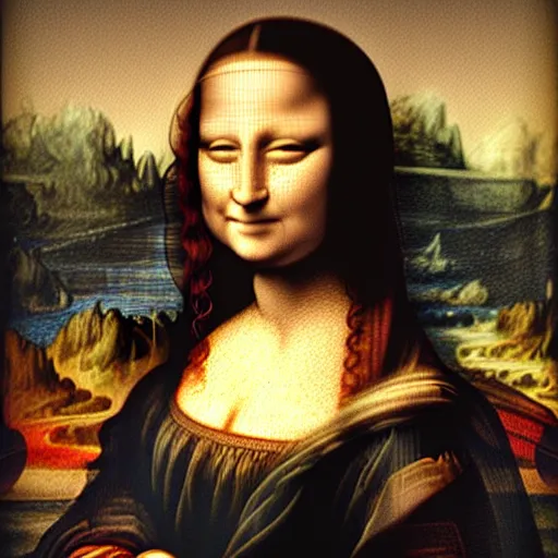 Prompt: mona lisa in avengers : endgame