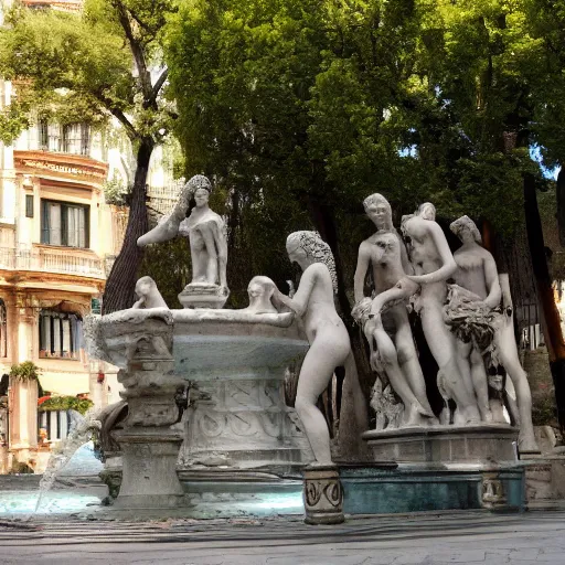 Image similar to A photo of a the Fountain of Cybele (Madrid)