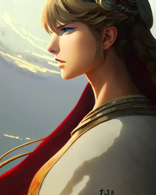 Prompt: azctec warrior, taylor swift, detailed perfect face, exquisite details, fire magic, mid view, design on a white background, by studio muti, greg rutkowski makoto shinkai takashi takeuchi studio ghibli