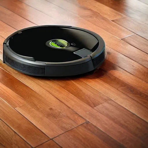Image similar to a roomba being sad, horror movie scene, eerie, spooky