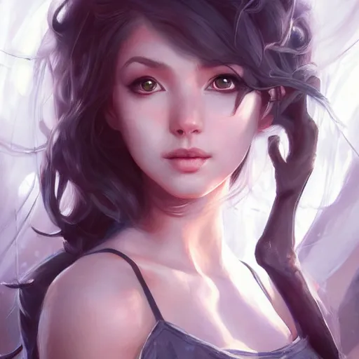 Image similar to a beautiful painting representative of the art style of artgerm and wlop and james cameron