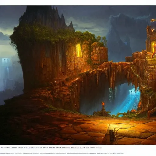 Prompt: A beautiful hyper realistic detailled matte painting of the dungeon of the gods with a magic water well of Rust energy, evening, barometric projection, by andreas rocha john howe, and Martin Johnson Heade, featured on artstation, featured on behance, ultrawide angle,f16