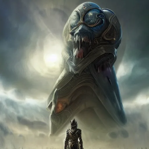 Prompt: the lord of ragnarok, artstation hall of fame gallery, editors choice, #1 digital painting of all time, most beautiful image ever created, emotionally evocative, greatest art ever made, lifetime achievement magnum opus masterpiece, the most amazing breathtaking image with the deepest message ever painted, a thing of beauty beyond imagination or words