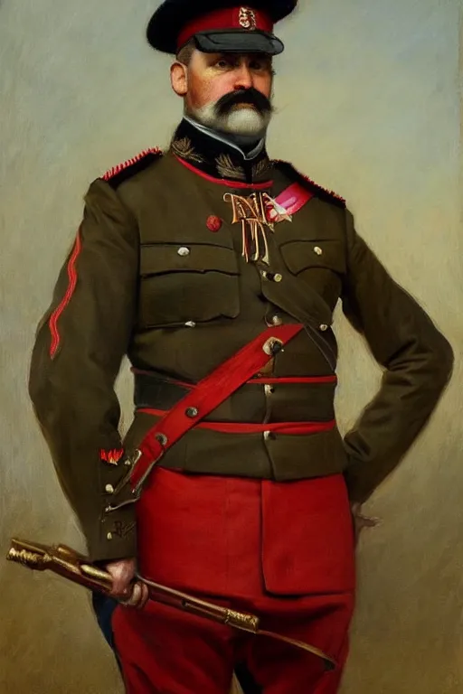 Prompt: full body portrait of the dictator of the toronto raptors, 1 8 8 9, in full military garb, oil on canvas by william sidney mount, trending on artstation