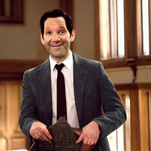 Image similar to paul rudd as mr. bean