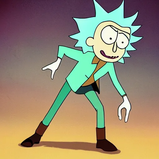 Prompt: Studio photograph of Rick Sanchez from Rick & Morty, taken by Annie Leibovitz