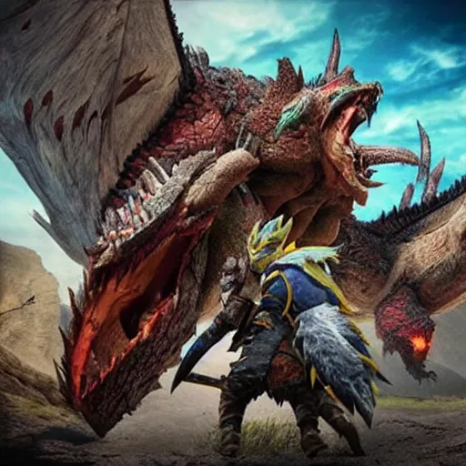 Image similar to monster hunter rise