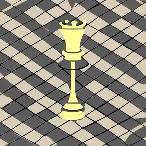 Image similar to queen chess piece, isometric