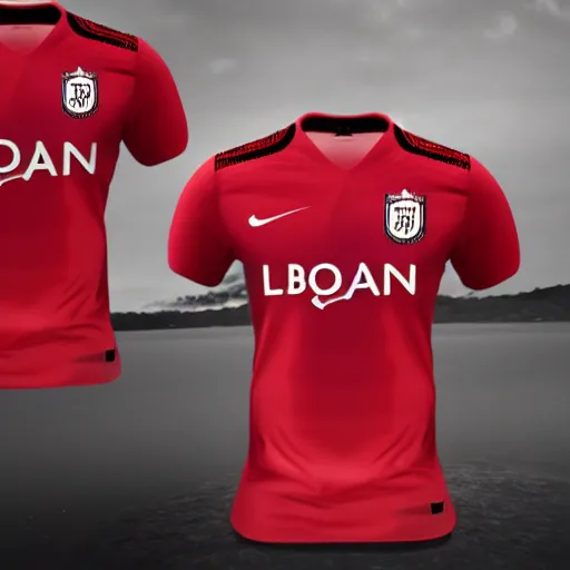 Image similar to SC Internacional soccer jersey, realistic, 4k, uhd, real life