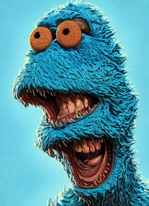 scary cookie monster