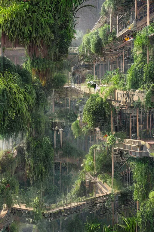 Image similar to the hanging gardens of babylon, artstation, 4 k, concept art