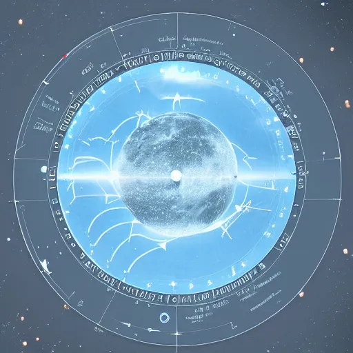 Image similar to gnostic moon diagram astrological map and control panel by jessica rossier