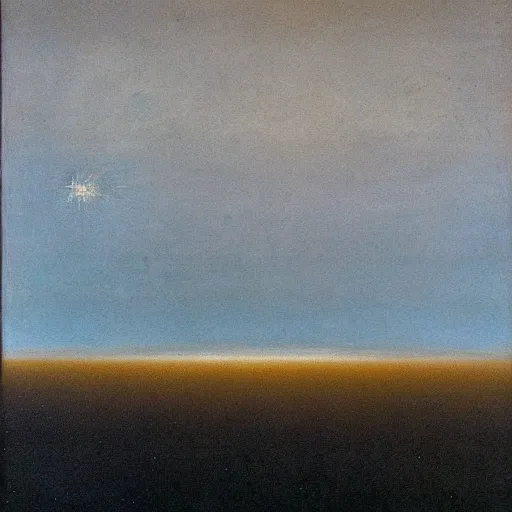 Image similar to the abstract painting'arctic void ', by caspar david friedrich!!!, by rothko!!!