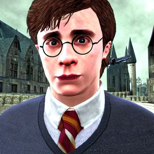 Prompt: harry potter ron weasly gta 3 npc