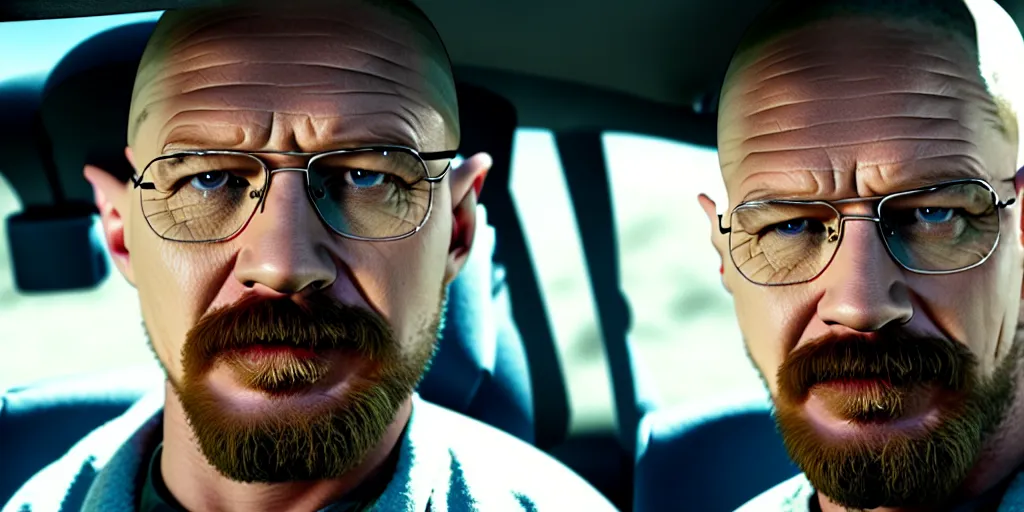 Prompt: Tom Hardy as Breaking Bad, walter white 4K quality Photorealismn