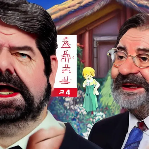 Image similar to chilean president Gabriel Boric as studio ghibli movie, highly detailed, full hd, portrait, 8k