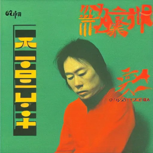 Prompt: 6 0's japanese jazz fusion, album cover, casiopea, orange, green, moringa juice