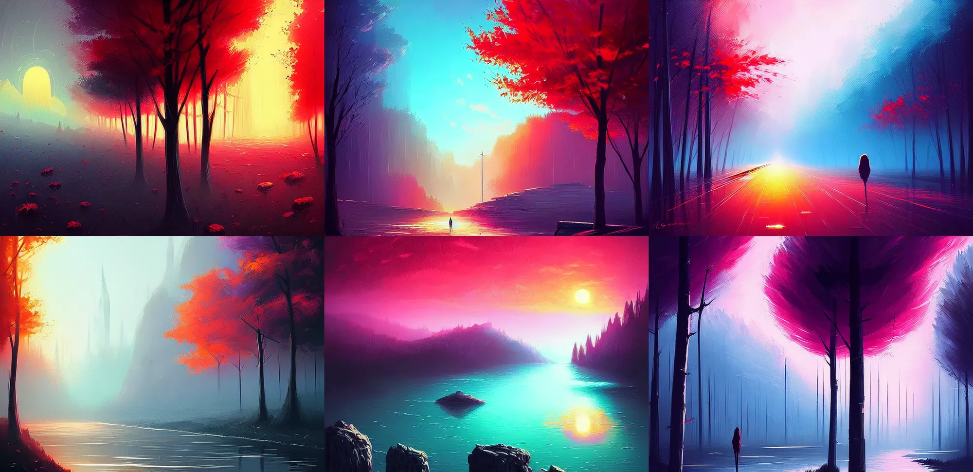 Prompt: fantasy art by Alena Aenami, muted colors