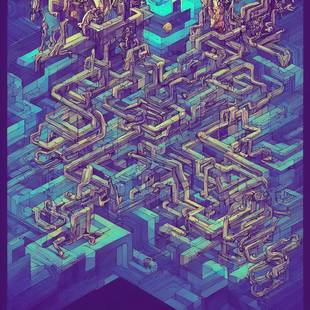 Image similar to arcane twisted turn of fate abstraction, centered award winning ink pen illustration, isometric abstract illustration by dan mumford, edited by craola, technical drawing by beeple and tooth wu, tiny details by artgerm and watercolor girl, symmetrically isometrically centered