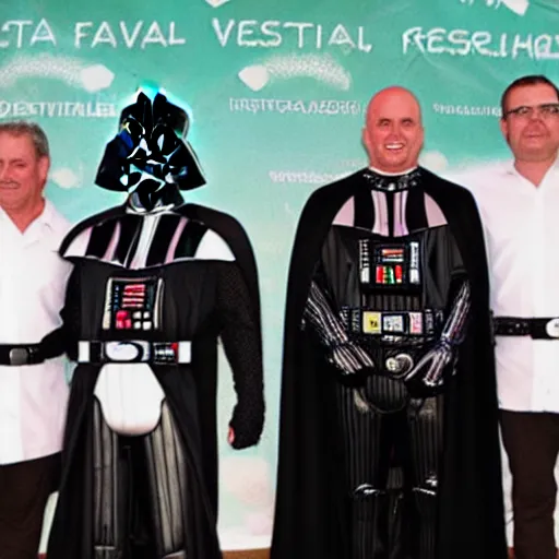 Prompt: darth vader wins festival de vina