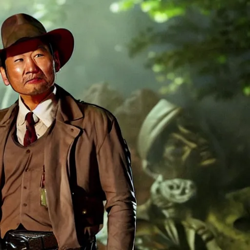 Prompt: Kaneshiro Takeshi as Indiana Jones