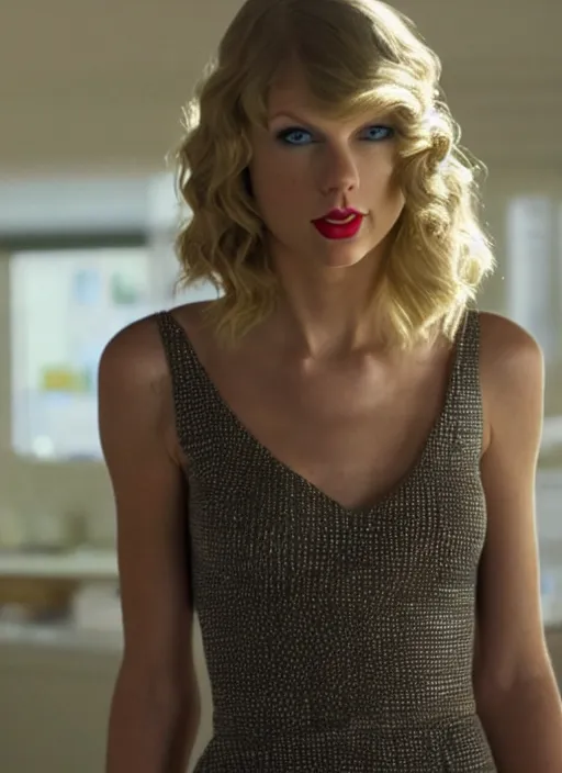 Image similar to TV show still of taylor swift in breaking bad.